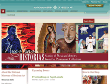 Tablet Screenshot of nationalmuseumofmexicanart.org